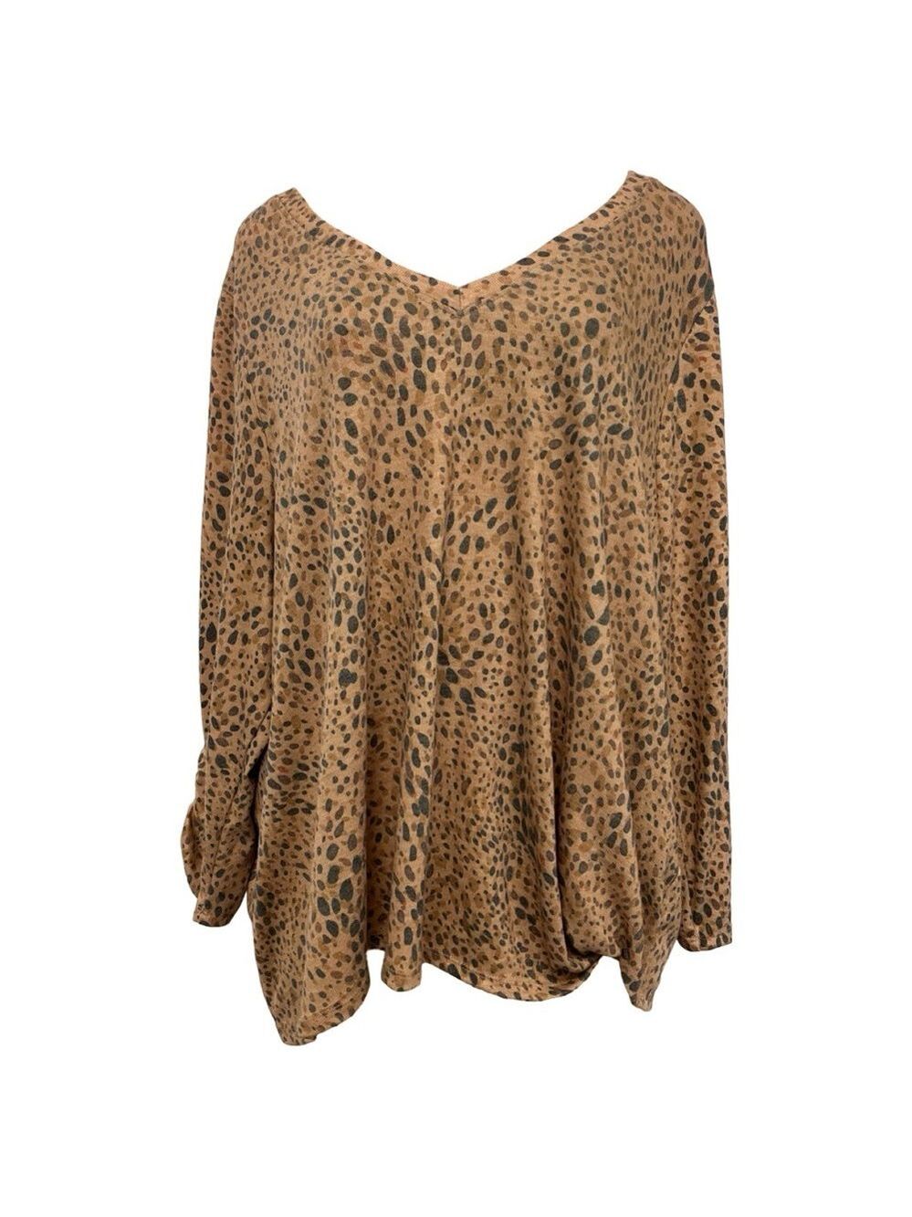 NWT $69 WHOOPS FILE Democracy Plus Size Knit Top - Picture 4 of 10